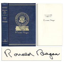 Ronald Reagan Signed Limited Edition of His Speeches ''Speaking My Mind'' -- #1701 of 5000 Copies