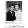Image 1 : Ronald and Nancy Reagan Signed 8'' x 10'' Photo