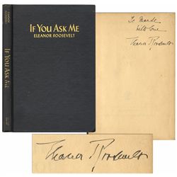 Eleanor Roosevelt ''If You Ask Me'' Signed