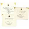 Image 1 : Trio of Invitations to the Franklin D. Roosevelt White House -- From 1938, 1940 and 1941