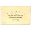Image 1 : Theodore Roosevelt 1900 Dinner Invitation Sent as Governor of New York