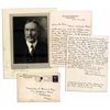 Image 1 : Supreme Court Justice George Sutherland Signed Photo & Signed Letter -- ''...if I were your father I
