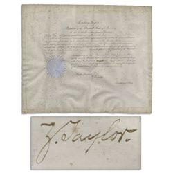 Exceedingly Rare President Zachary Taylor 1849 Cabinet Appointment -- Just Three Days After His Inau