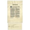 Image 1 : Exceptionally Scarce Harry Truman WWII Victory Proclamation Signed as President -- Gifted to White H