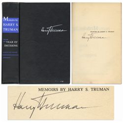Uninscribed Harry Truman Signed ''Memoirs: Year of Decisions''