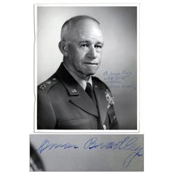 General Omar Bradley Signed 8'' x 10'' Photo