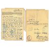 Image 1 : 1944 Autograph Letter Signed From a Sachsenhausen Concentration Camp Prisoner -- ''...I am very than