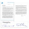 Image 1 : 'Father of the Hydrogen Bomb'' Edward Teller Typed Letter Signed With Excellent Nuclear Content -- '