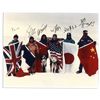 Image 1 : Photo Signed by the Historic 1990 Trans-Antarctic Expedition Team Led by Will Steger -- Expedition W