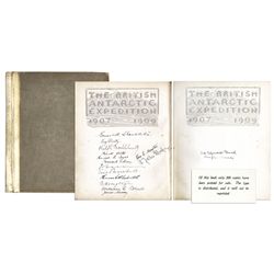 Signed First Edition of ''The Antarctic Book. Winter Quarters 1907-1909'' -- One of Only 300 Printed