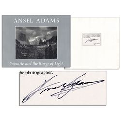 Ansel Adams Signed Copy of His Majestic Work, ''Yosemite and the Range of Light''