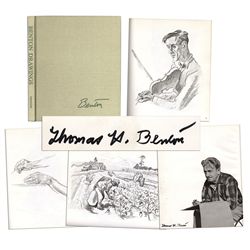 Thomas Hart Benton Hardbound Drawing Catalog Signed