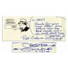 Image 1 : Chester Gould Autograph Note Signed -- With Cartoonist's Famous Character ''Dick Tracy''