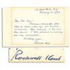 Image 1 : Artist and Writer Rockwell Kent Autograph Note Signed