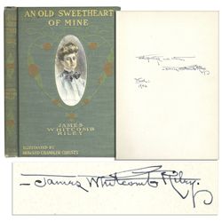 Signed Copy of James Whitcomb Riley's ''An Old Sweetheart of Mine'' -- With Illustrations by Howard 