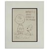 Image 1 : Charles Schulz Hand Drawing of Charlie Brown & Snoopy