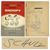 Image 1 : Charles Schulz Hand Drawn Sketch of Snoopy Signed in ''A New Peanuts Book Featuring Snoopy'' -- Firs