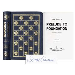 Gorgeous Isaac Asimov Signed Deluxe Edition of ''Prelude to Foundation'' -- Near Fine