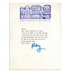 Image 1 : Ray Bradbury Typed Letter Signed on Unique Imaginative Stationery -- To Publisher of 1975 ''The Ray 