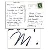 Image 1 : Maurice Sendak Autograph Note Signed on a Postcard to a Puppeteer