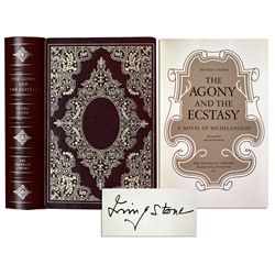 Signed Limited Edition of Irving Stone's ''The Agony and the Ecstasy'' -- Fine