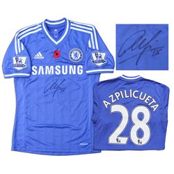 Cesar Azpilicueta Match Worn Chelsea Football Shirt Signed