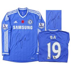 Demba Ba Match Worn Chelsea Football Shirt Signed