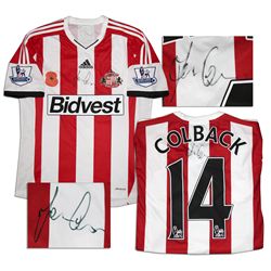 Jack Colback Match Worn Sunderland Football Shirt Signed