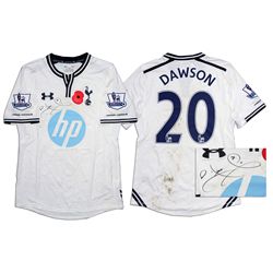 Michael Dawson Match Worn Tottenham Hotspur Match Worn Shirt Signed