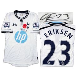 Christian Eriksen Match Worn Football Shirt Signed