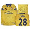Image 1 : Arsenal Football Shirt Match Worn and Signed by Kieran Gibbs