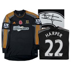 Steve Harper Match Worn Hull City Football Shirt Signed