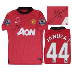 Adnan Januzaj Manchester United Match Worn Shirt Signed