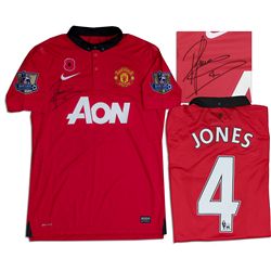 Phil Jones Match Worn Manchester United Shirt Signed