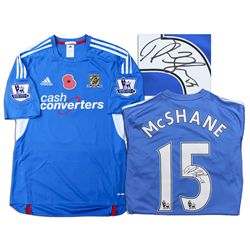 Paul McShane Match Worn Hull City Football Shirt Signed