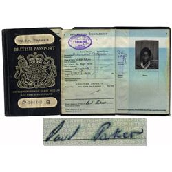 Paul Parker's Early Passport Spanning His Time Playing Soccer With Fulham & Queens Park Rangers -- S