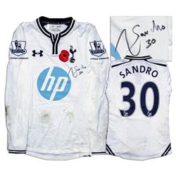 Sandro Match Worn Tottenham Hotspur Football Shirt Signed