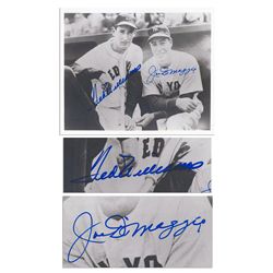 Photo Signed by Joe DiMaggio & Ted Williams -- 10'' x 8'' -- With JSA COA -- Near Fine