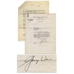 Baseball Hall of Famer George Weiss Typed Letter Signed to West Coast Scout Joe Devine