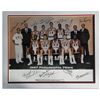 Image 1 : NBA World Champion Philadelphia 76ers Team Photo Signed by Wilt Chamberlain and 12 Other Team Member