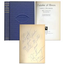 Red Grange Signed ''Zuppke of Illinois'' -- 1946