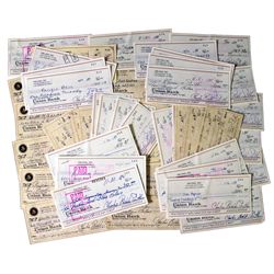 Bubba Smith Single-Signed Checks -- Lot of 50