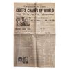 Image 1 : Super Bowl IV ''CHIEFS CHAMPS OF WORLD'' Announced in ''Kansas City Times''
