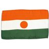 Image 1 : Apollo 15 Flown Niger Flag -- Signed & Inscribed by Al Worden