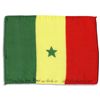 Image 1 : Apollo 15 Flown Senegal Flag -- Signed & Inscribed by NASA Astronaut Al Worden