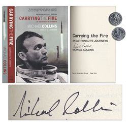 Michael Collins ''Carrying The Fire: An Astronaut's Journeys'' Signed -- 40th Anniversary Edition So