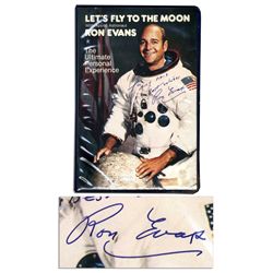 Apollo 17 Astronaut Ron Evans Signed ''Let's Fly to the Moon'' Cassette Tape Set