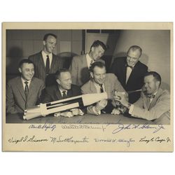 Photo of NASA's Mercury 7 Signed by All 7 Astronauts -- 10'' x 8''