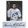 Image 1 : Harrison Schmitt 8'' x 10'' Photo Signed -- The Last Astronaut to Walk on the Moon