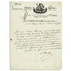 Image 1 : French Revolutionary General Etienne Eustache Bruix Autograph Letter Signed -- Signed in 1798, the Y